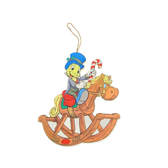 Disney Vintage Pair Of Minnie Mouse & Jiminy Cricket Christmas Ornaments - Picture 2 of 9